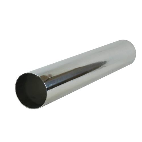 3.5" x 24" Polished Aluminum Pipe Section 