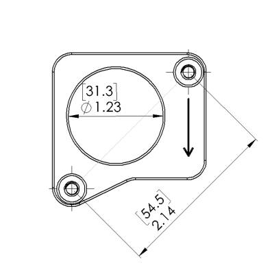 Mazda 3, 6, MX-5, Mazdaspeed3  Mass Air Flow Sensor Flange